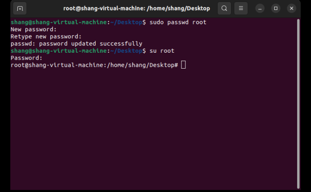 Ubuntu22.04 创建root账户
